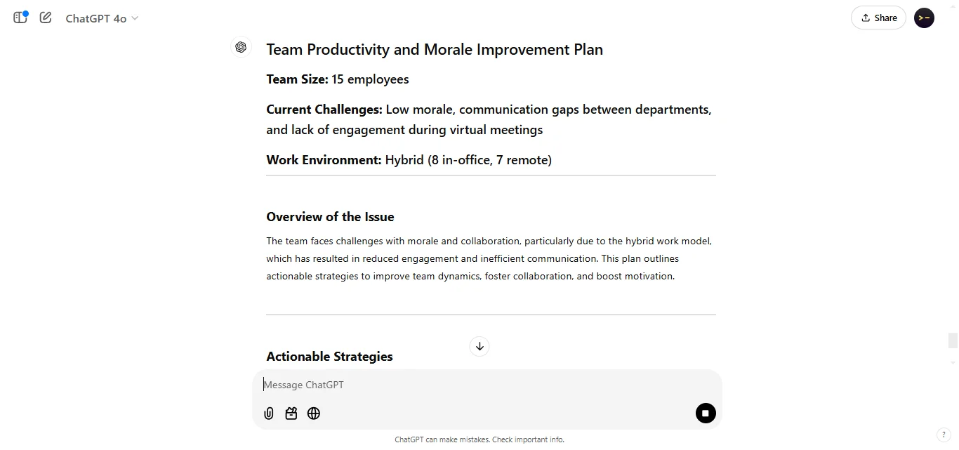 Enhancing Team Productivity