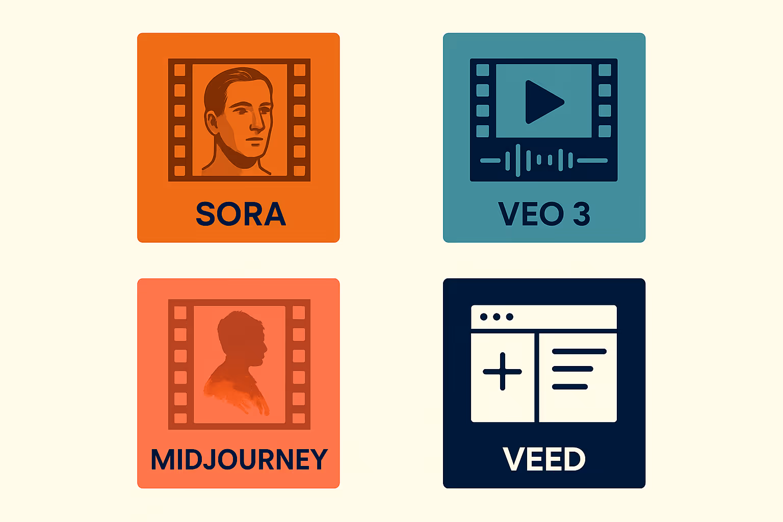 Quick Compare: Sora, Veo 3, Midjourney, VEED