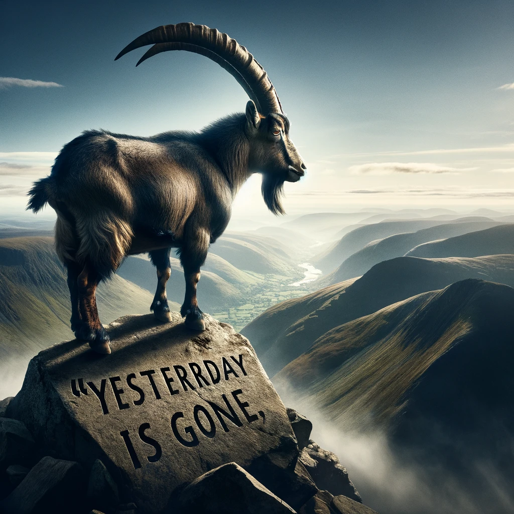 Majestic Goat DALL-E 3 generated image