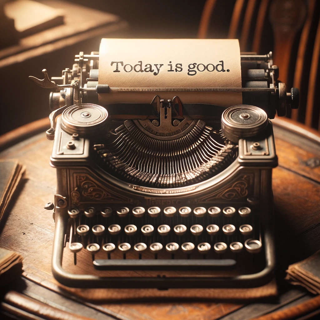 Creating a Vintage Typewriter DALL-E 3 generated image