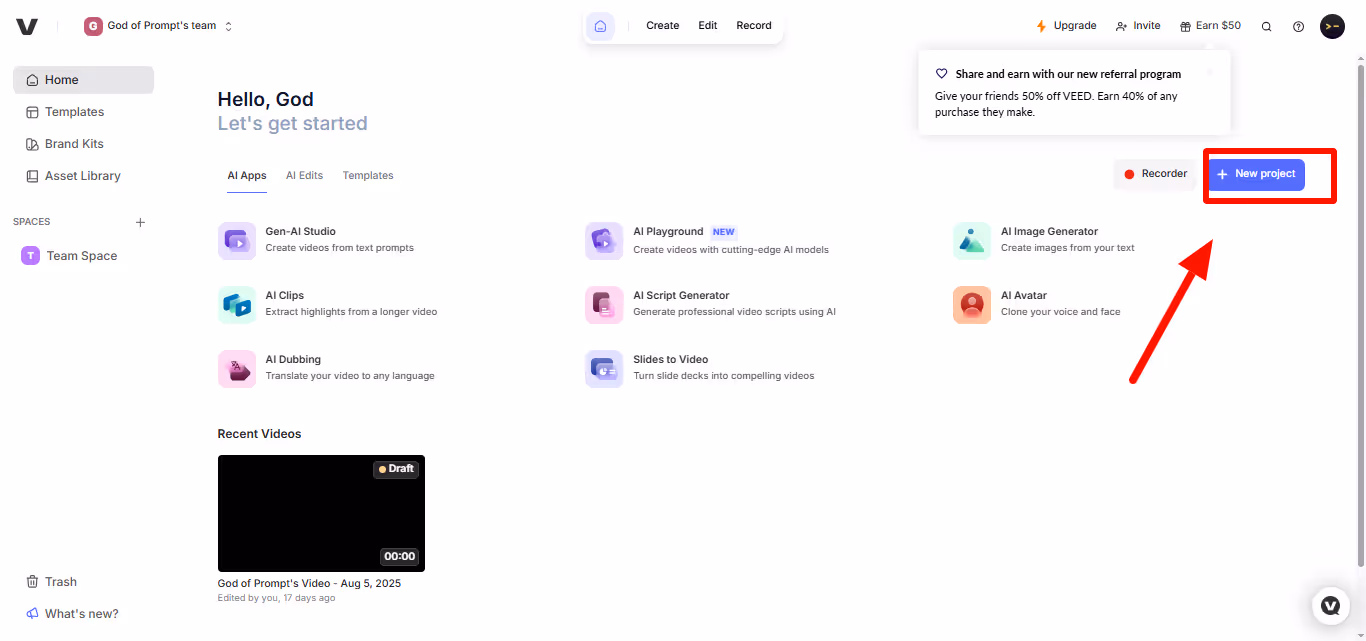 How to Make AI Videos with VEED