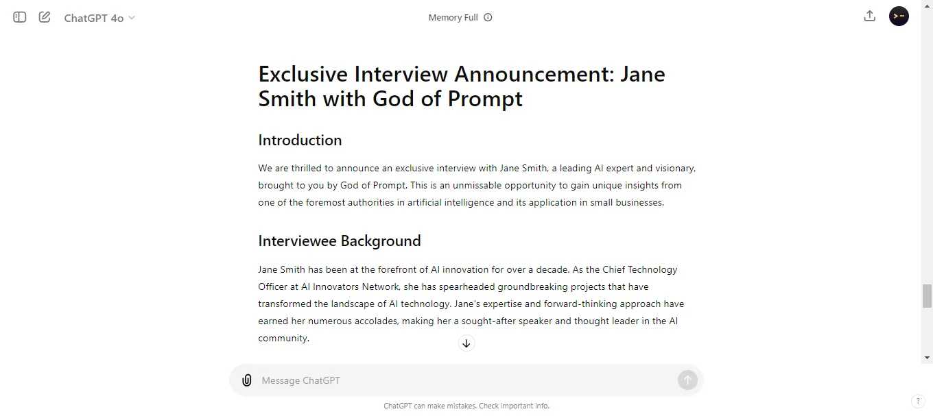 exclusive interview