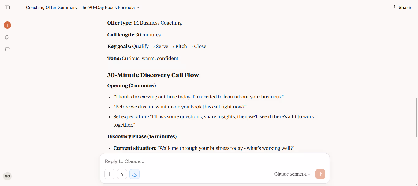 4. Prompts to Build a Discovery Call Script