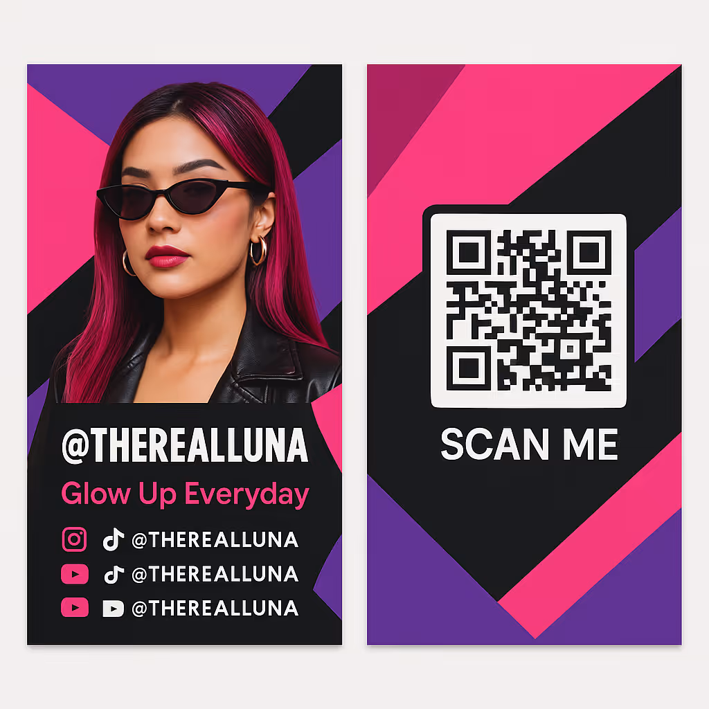 Prompt for Social Media Influencer Card