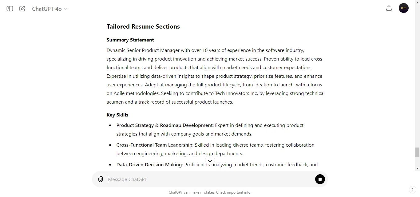 Tailoring the Resume for Specific Jobs
