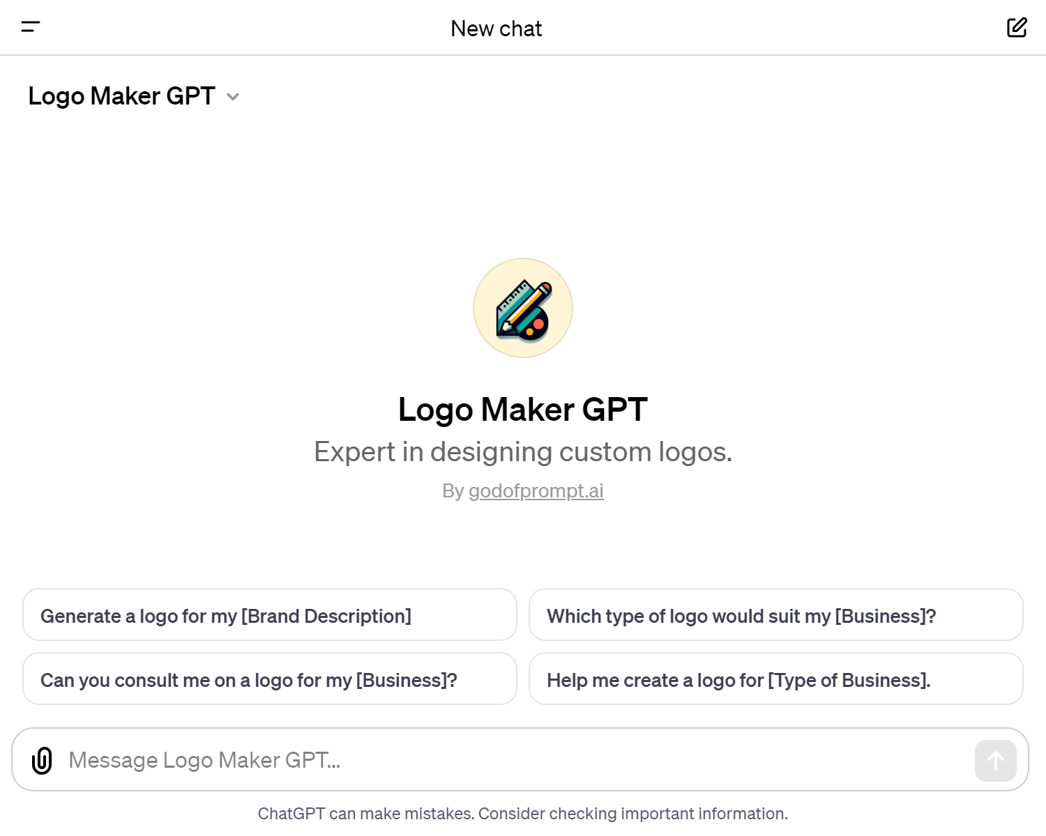 Logo Maker GPT by godofprompt.ai