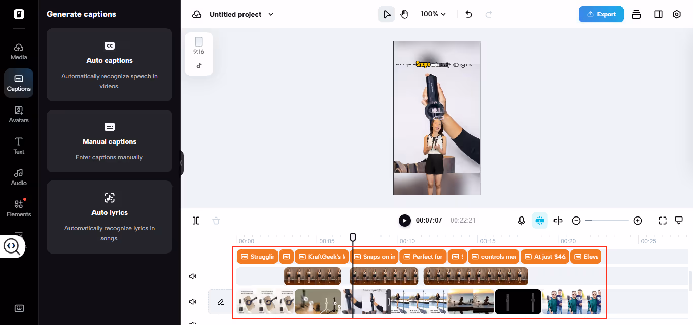 Step 2: use the video trimmer tool