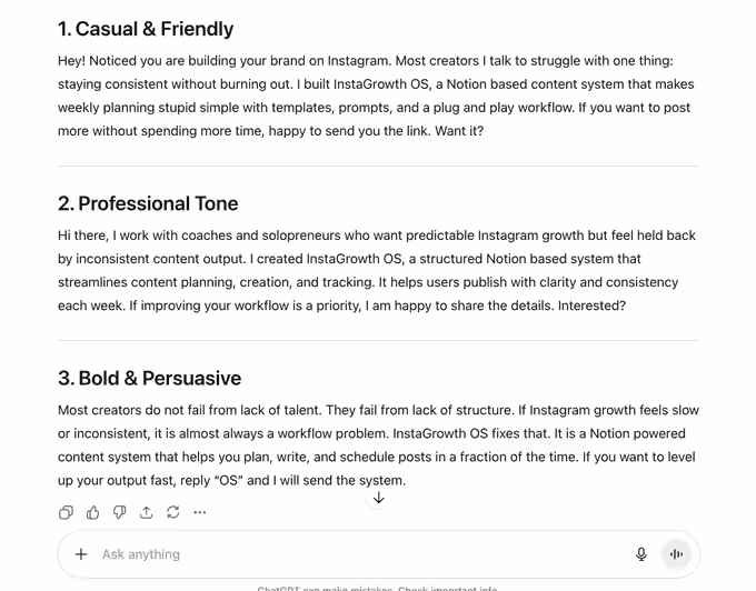 7. Write 3 Cold Outreach Messages That Actually Get Responses