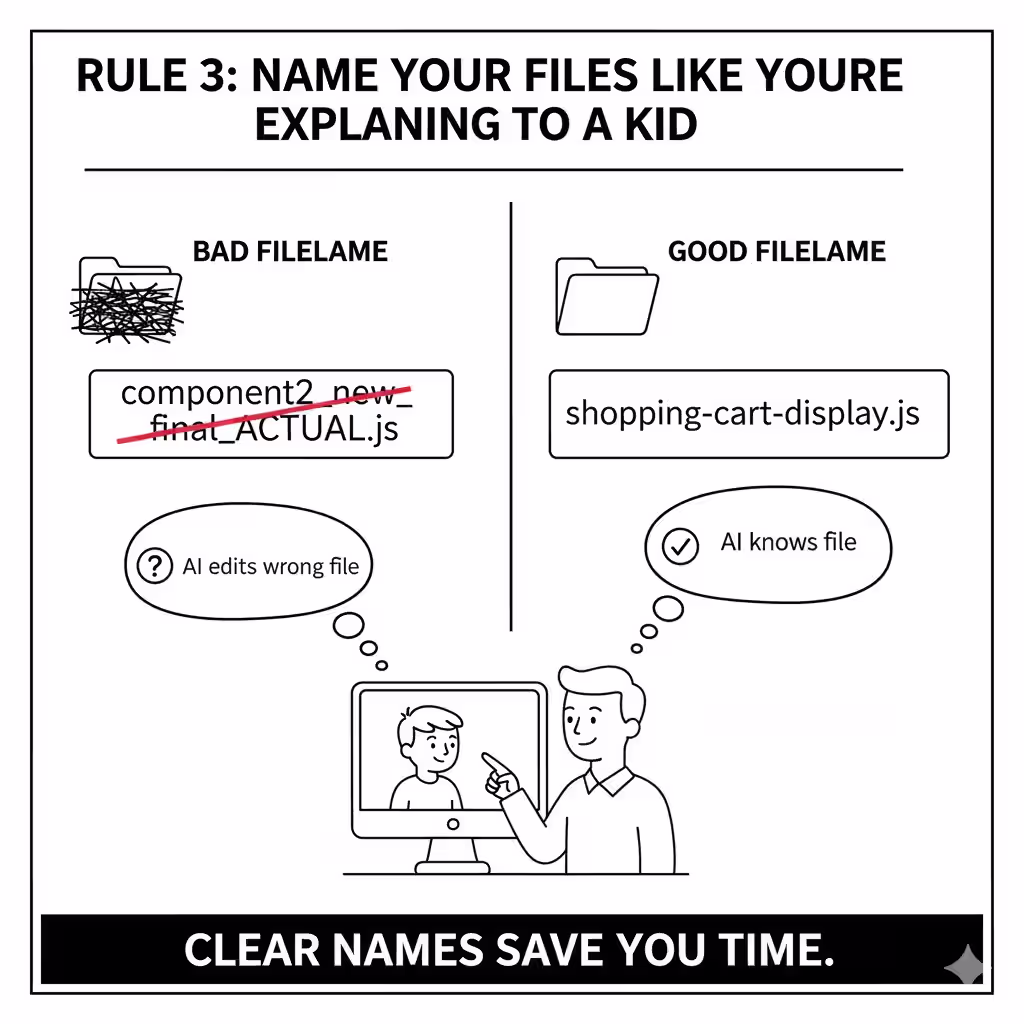 Rule 3: Name Your Files Like You’re Explaining To A Kid