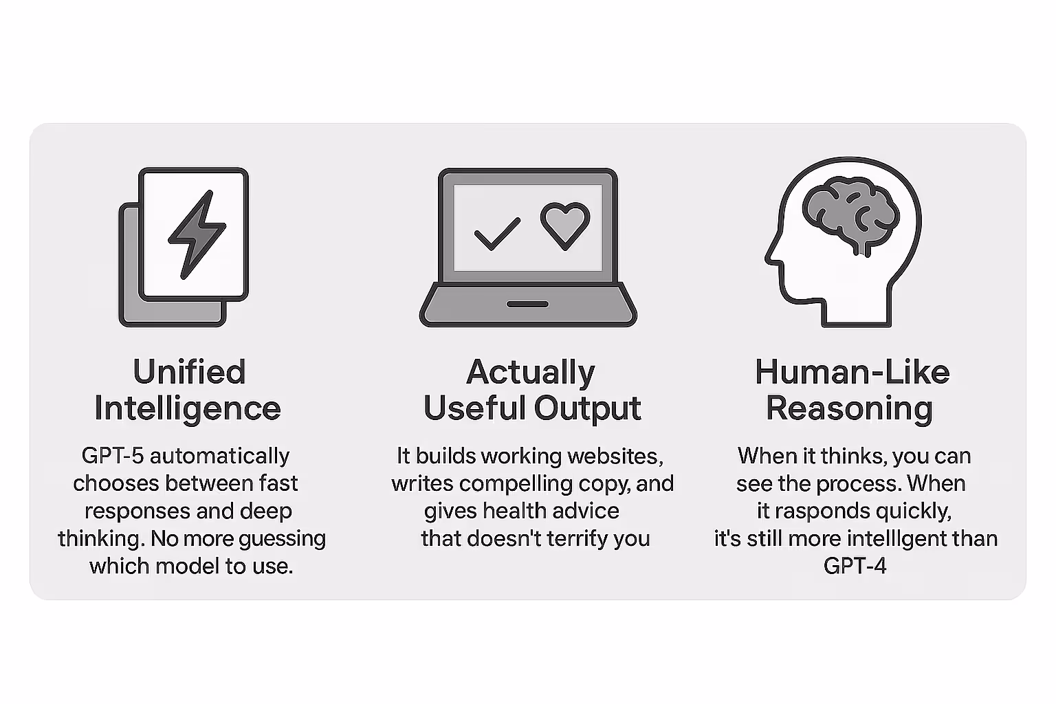 The Three Big Breakthroughs