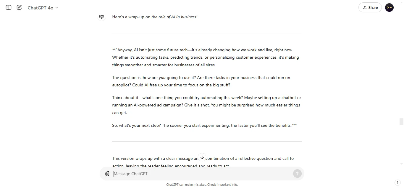 End with a Call to Action or Thought-Provoking Question