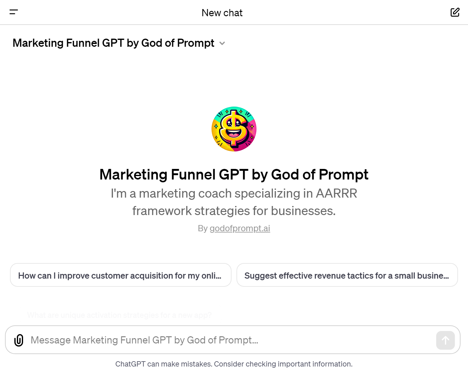 Marketing Funnel GPT by godofprompt.ai