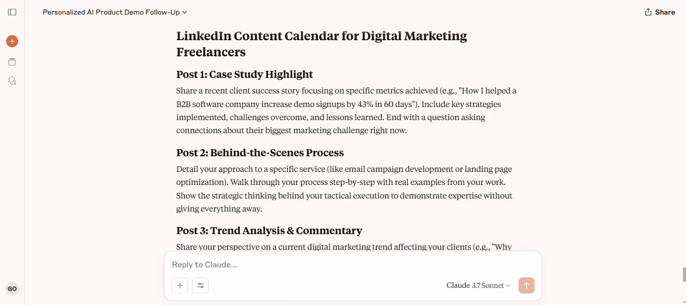 Plan a LinkedIn Content Strategy for Freelancers