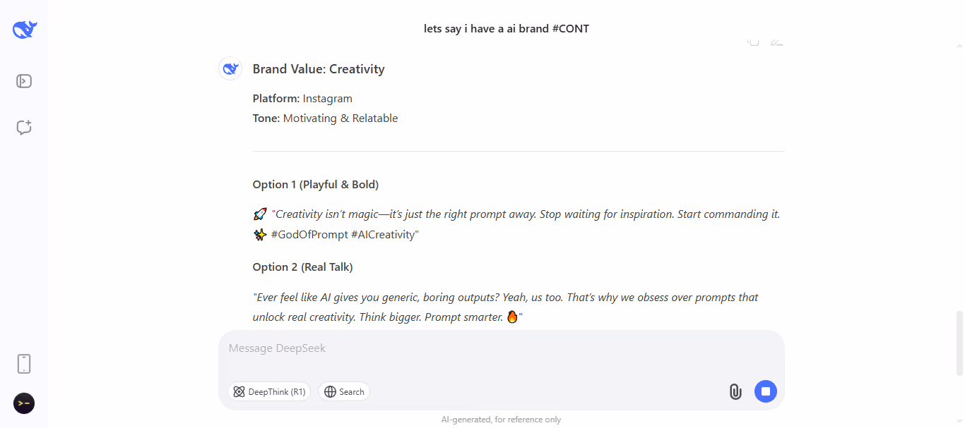 7. Prompts to Turn Brand Values Into Instagram Captions
