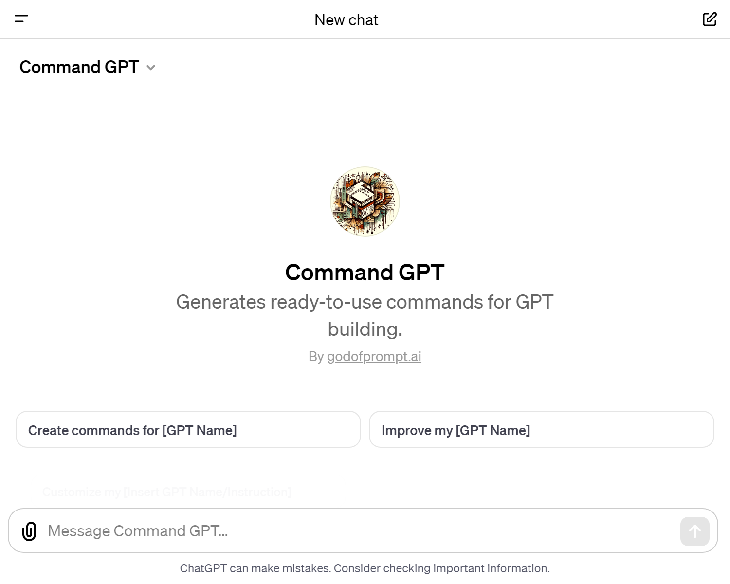 Command GPT by godofprompt.ai