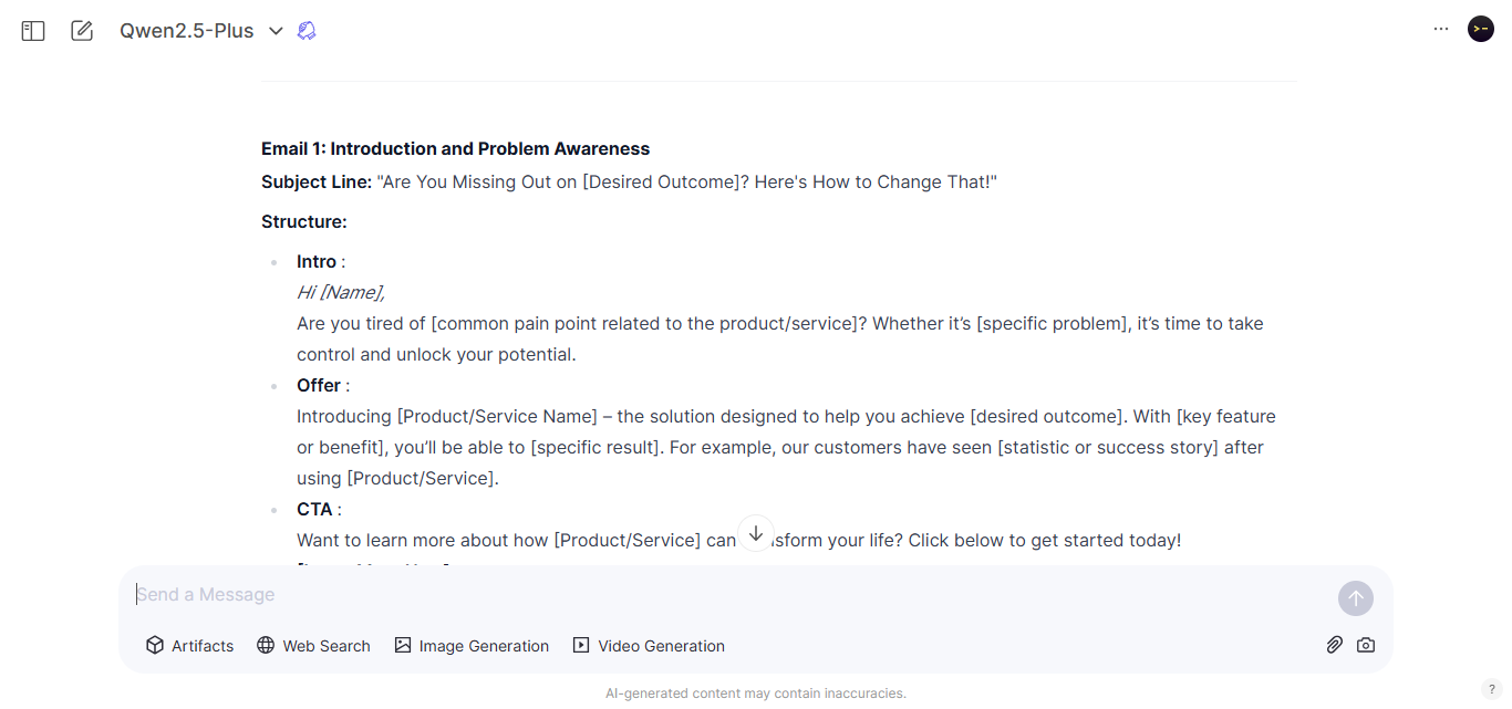 Write an Email Marketing Campaign for Sales