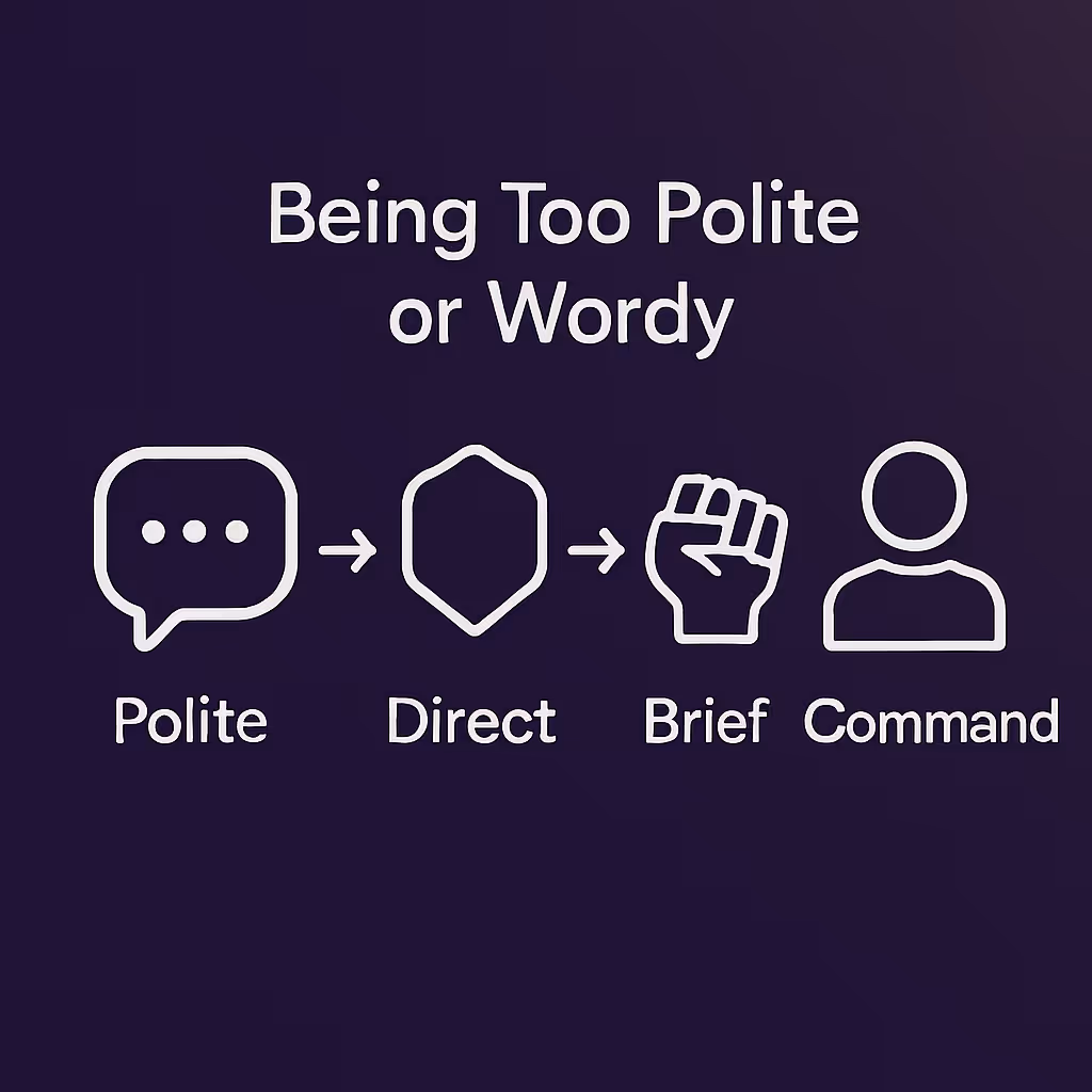 9. Being Too Polite or Wordy