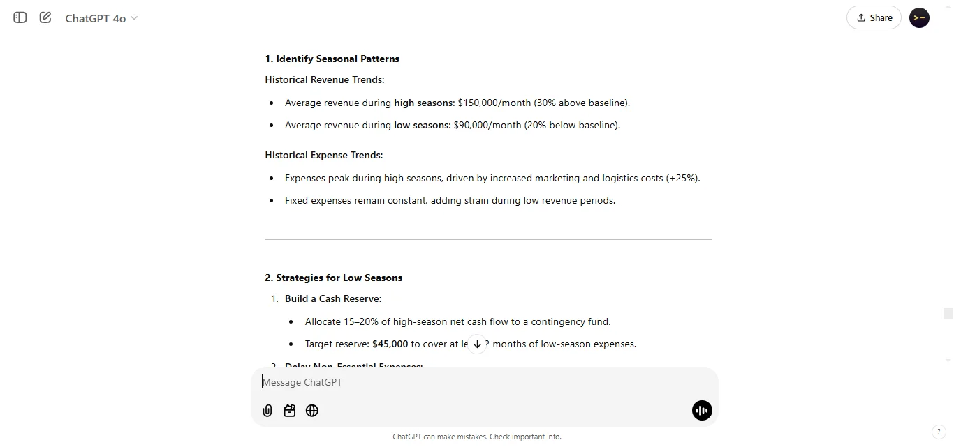 Plan for Seasonal Cash Flow Fluctuations