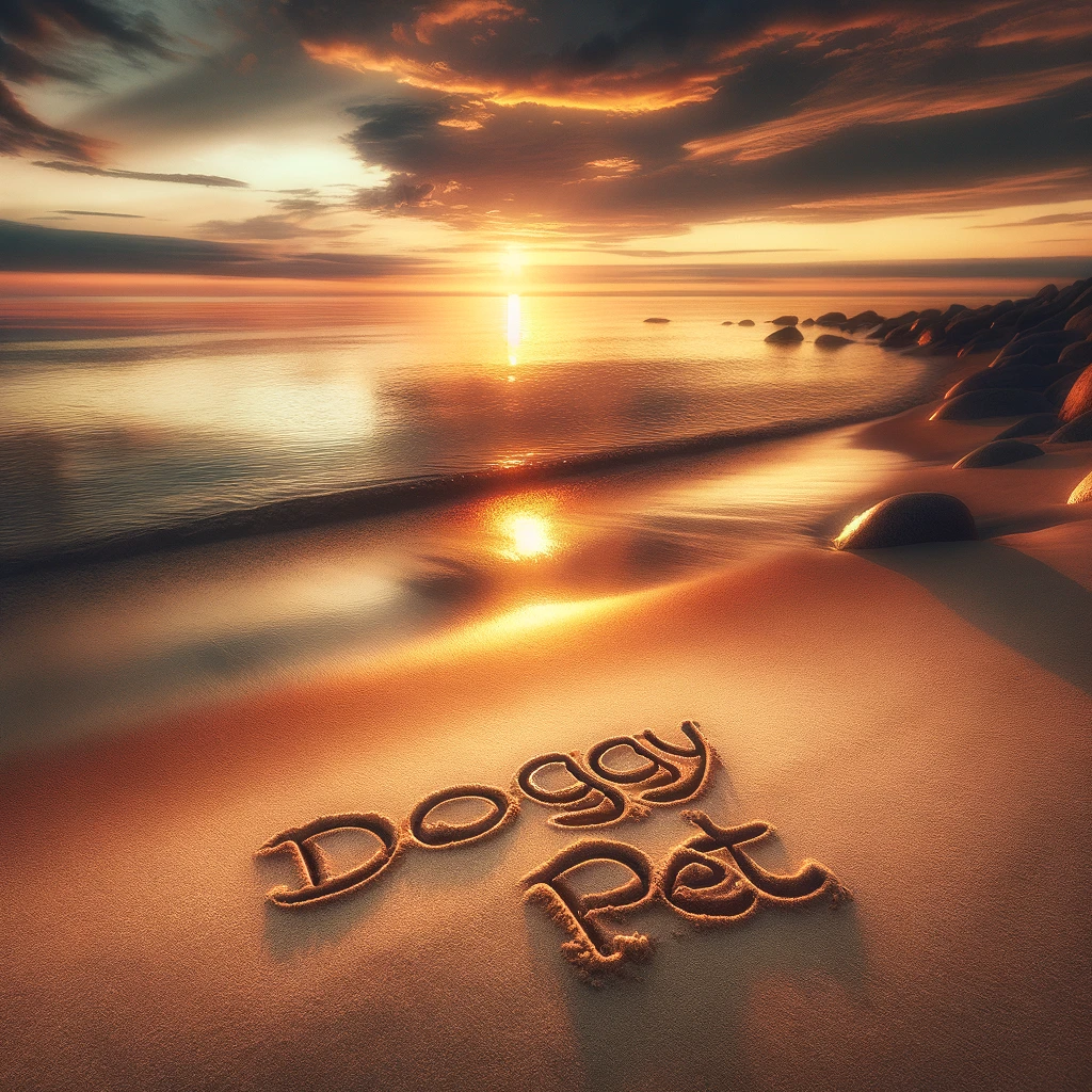 Serene Beach DALL-E 3 generated image