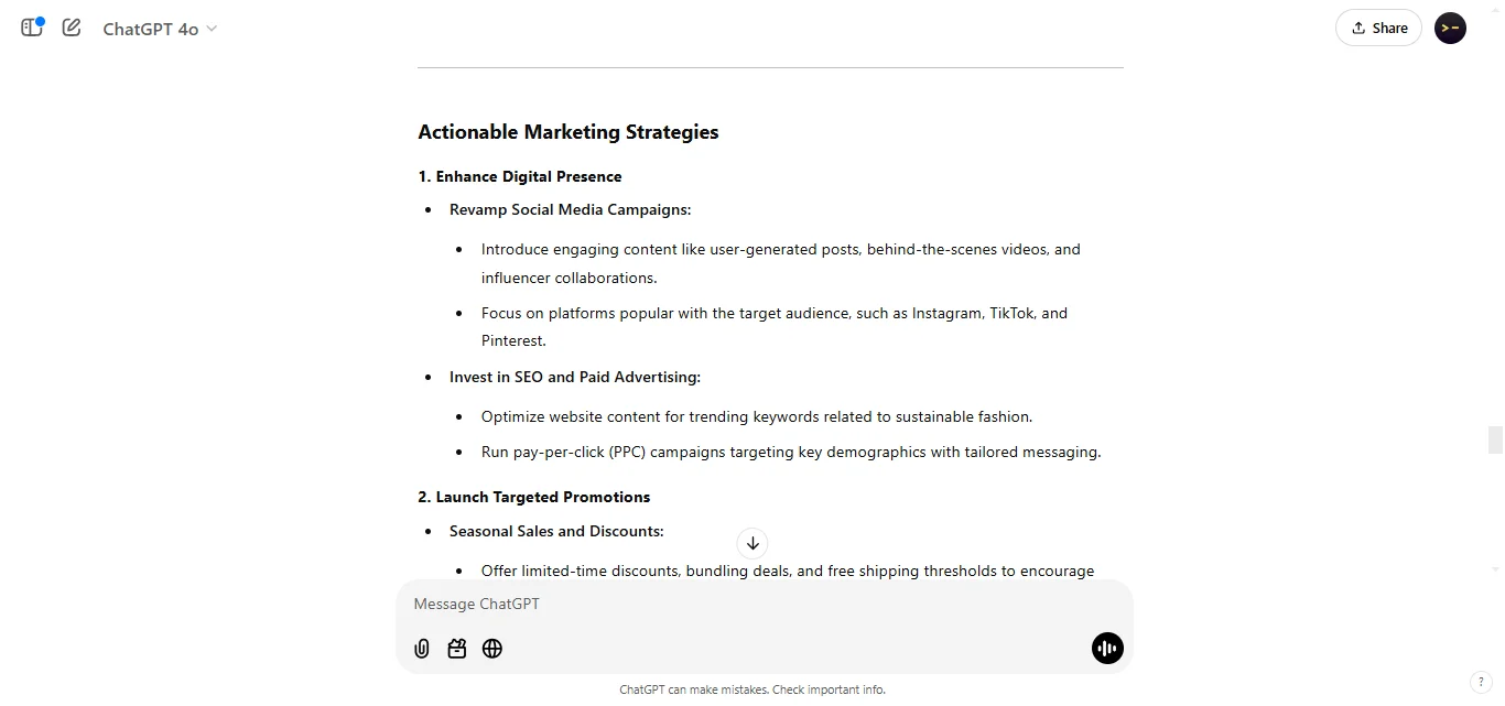 Developing a Marketing Plan to Address Declining Sales