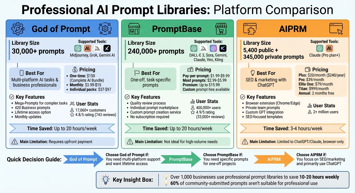 AI Prompt Library Platforms Comparison: Features, Pricing and Best Use Cases