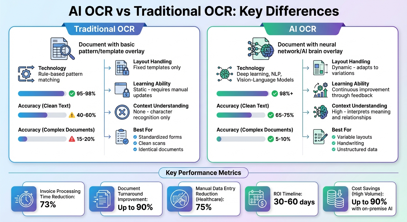 AI OCR vs Traditional OCR: Accuracy, Speed, and Cost Comparison