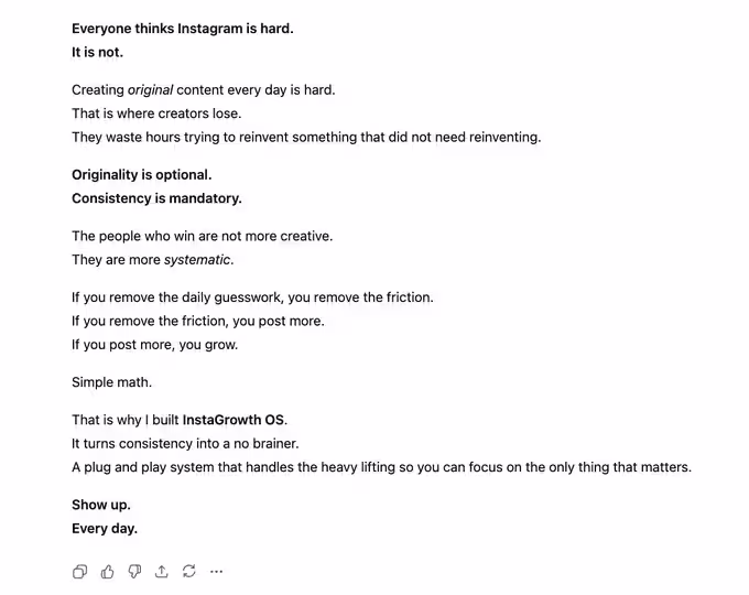 3. Write Exactly Like Your Favorite Creator