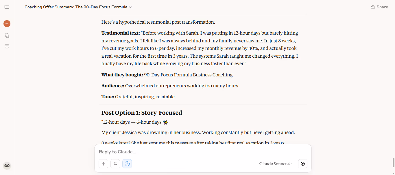 4. Prompts to Turn Testimonials into Social Proof Posts