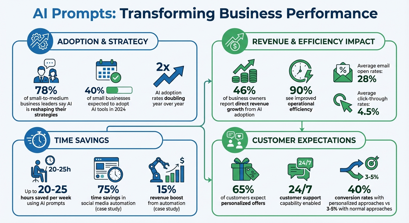 AI Business Impact Statistics: Adoption, Revenue Growth, and Time Savings