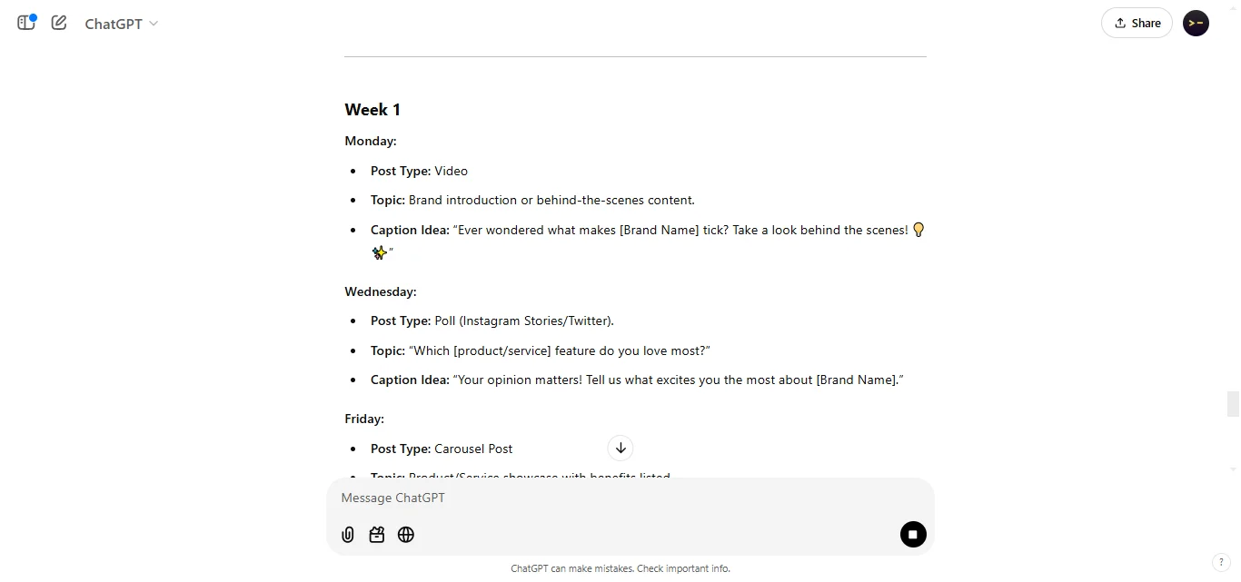 Plan a Content Calendar
