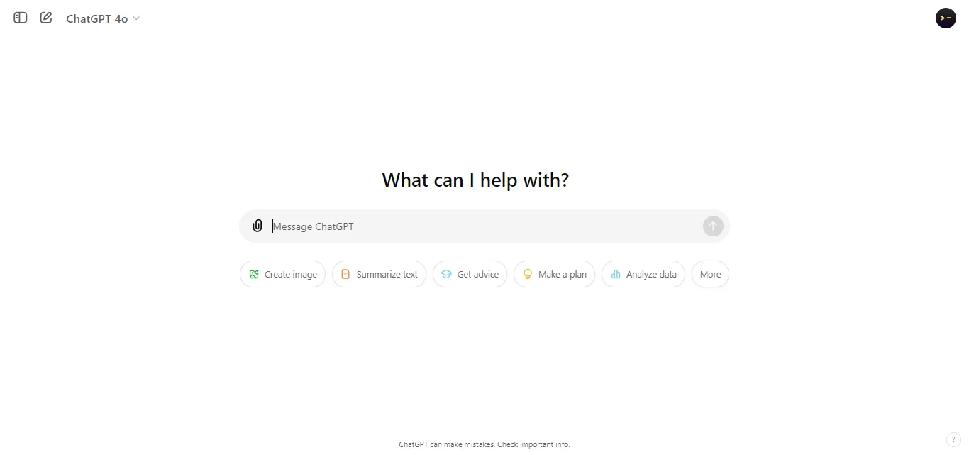 chatgpt homepage