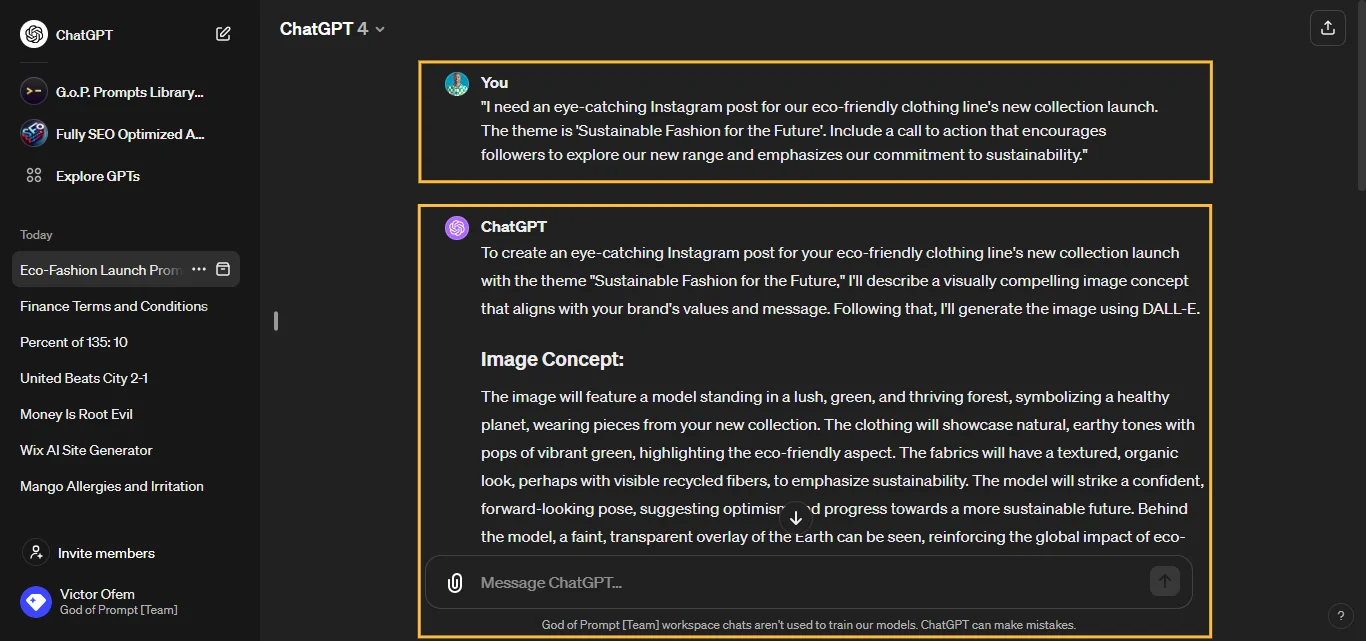 Great Ads and Social Media Posts Response From ChatGPT