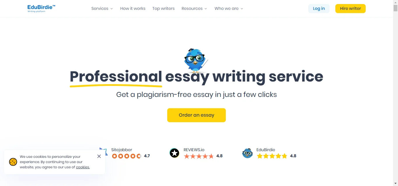 edubirdie homepage