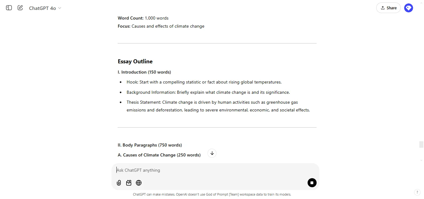 Write an Essay Outline