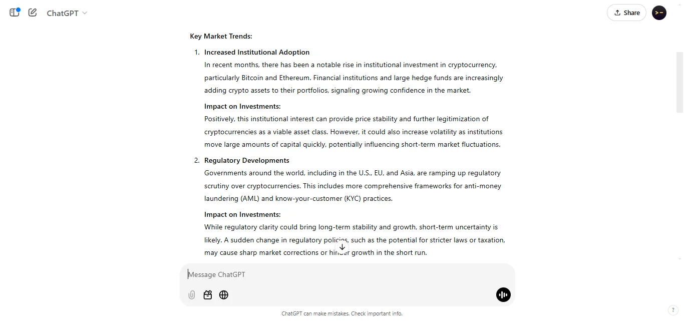 Analyze Market Trends