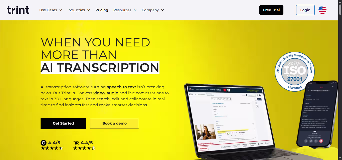 3. Trint — Best for Professional Editors & Journalists