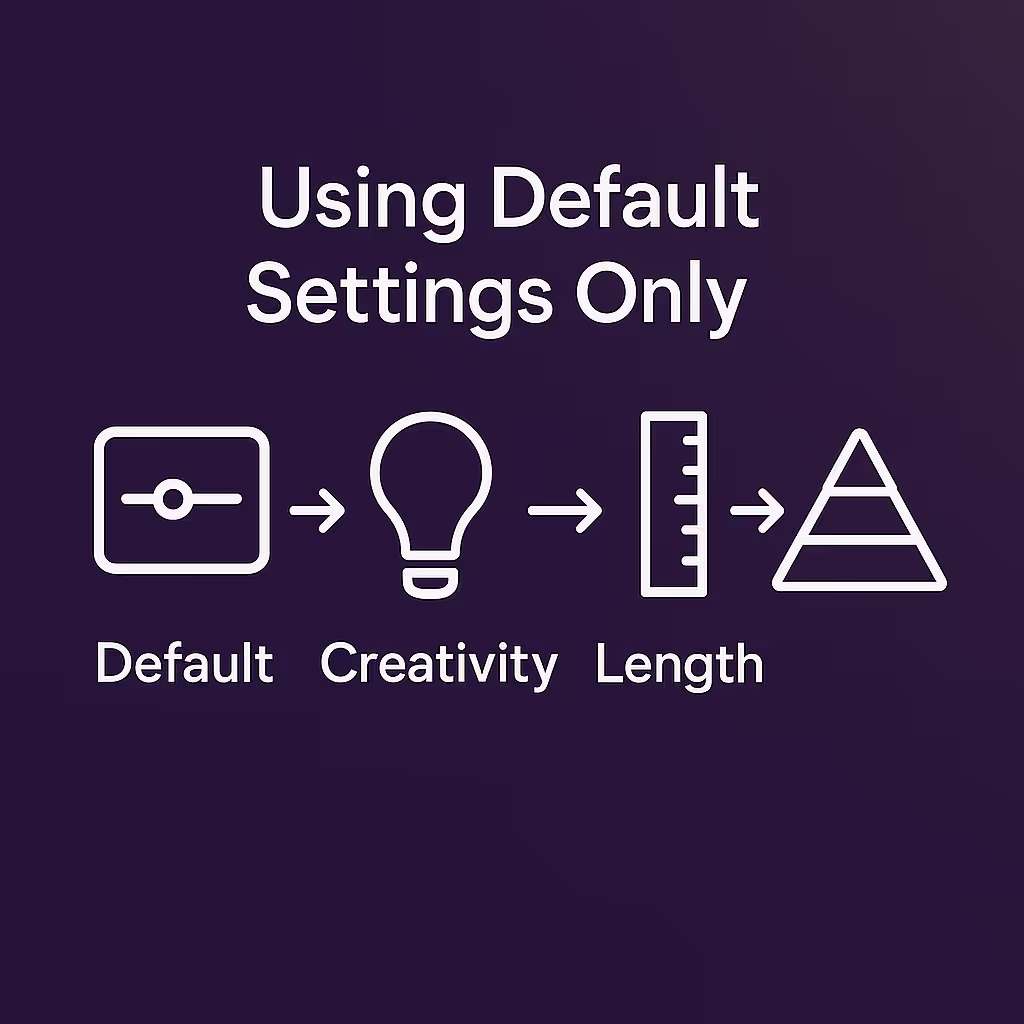 7. Using Default Settings Only