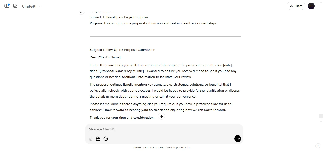 Write a Professional Email