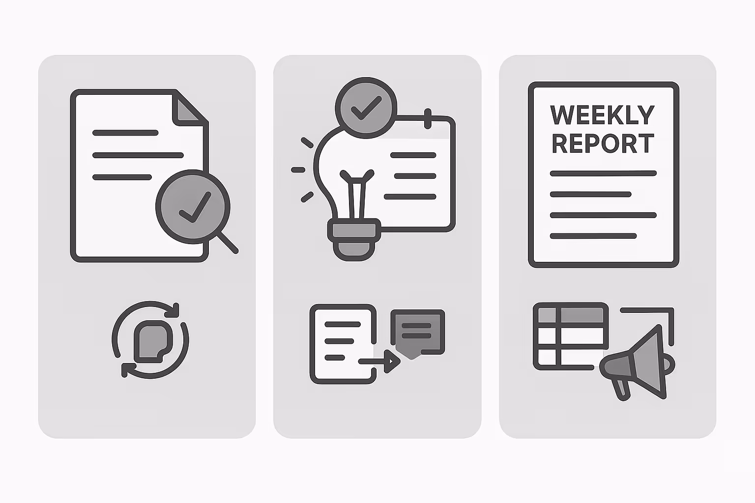 Weekly Reports and Progress Summaries