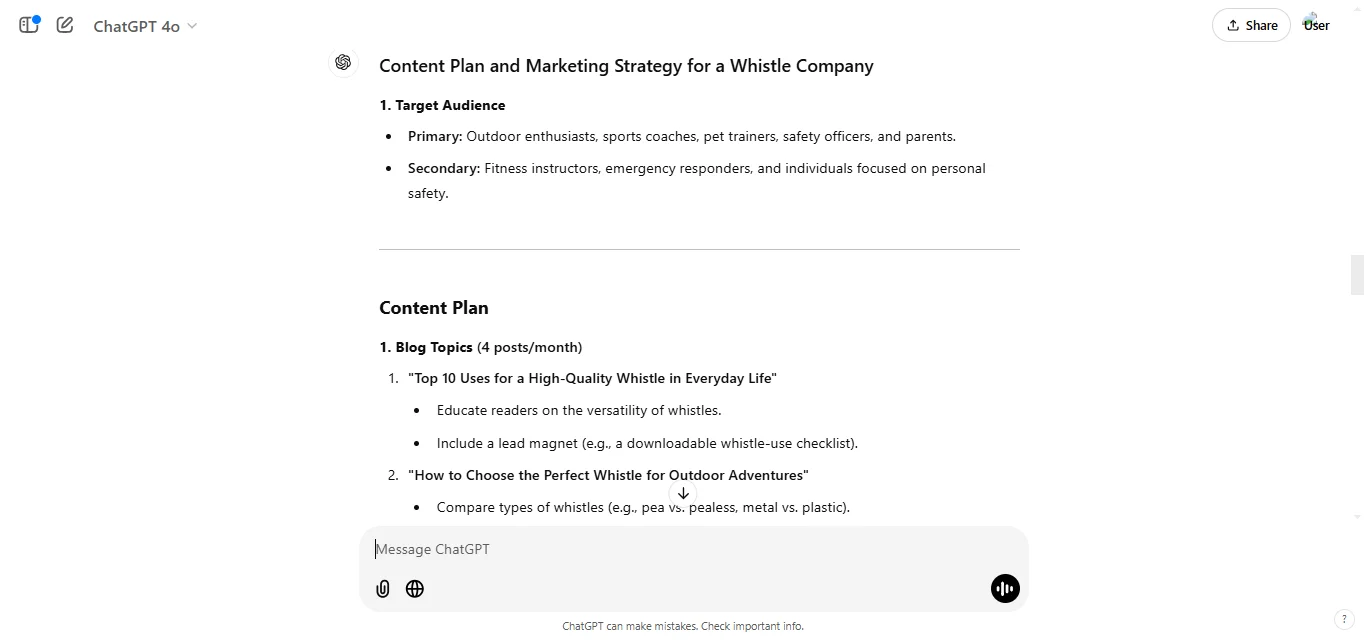 Content Creation and Marketing