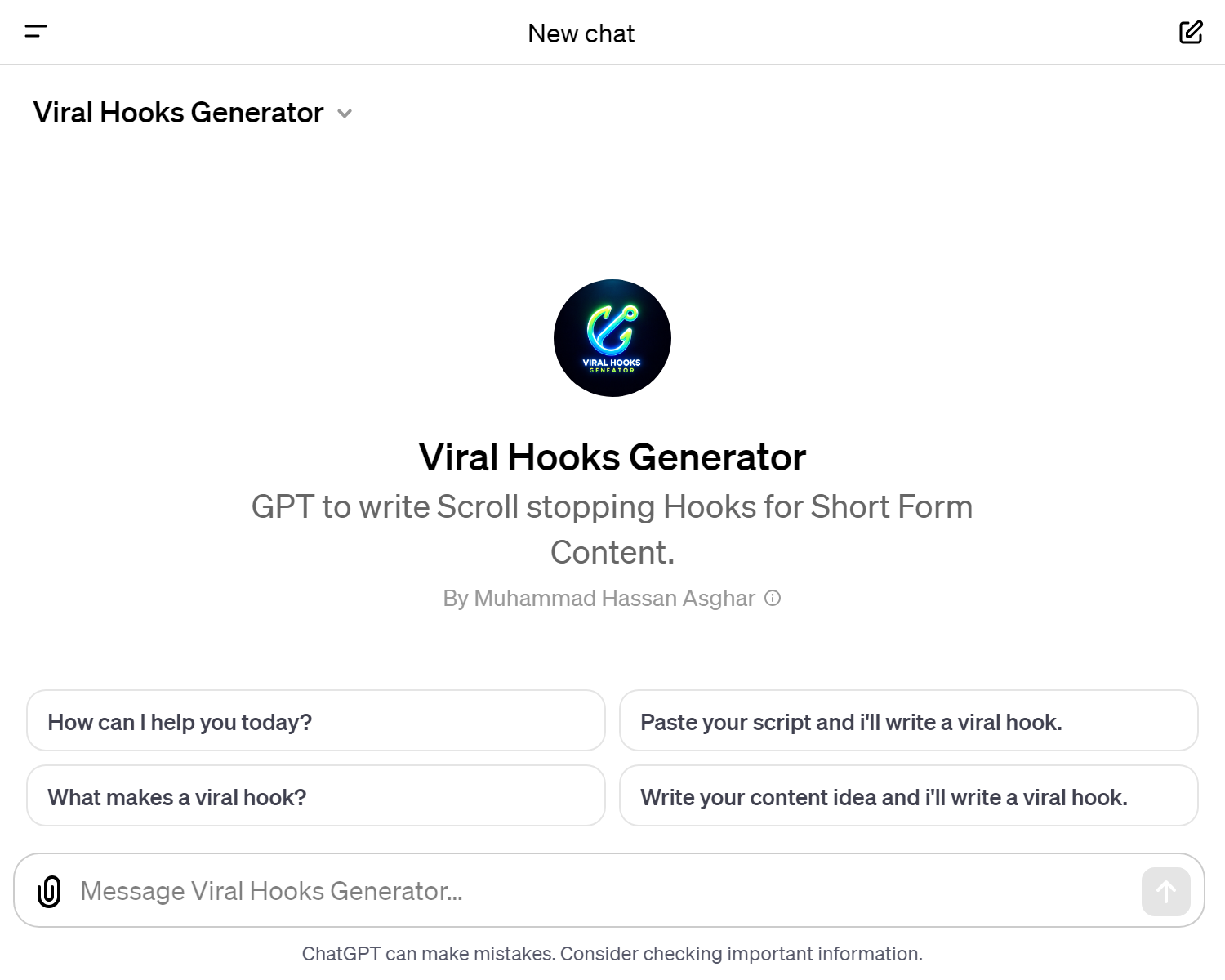 Viral Hooks Generator
