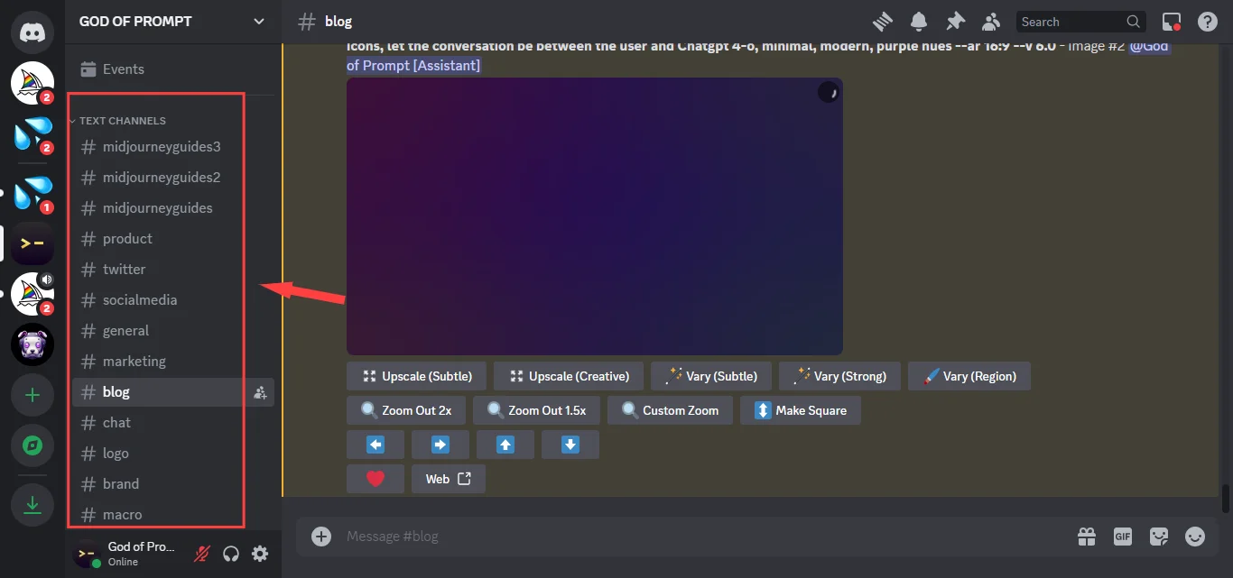 Join the Midjourney Server on Discord