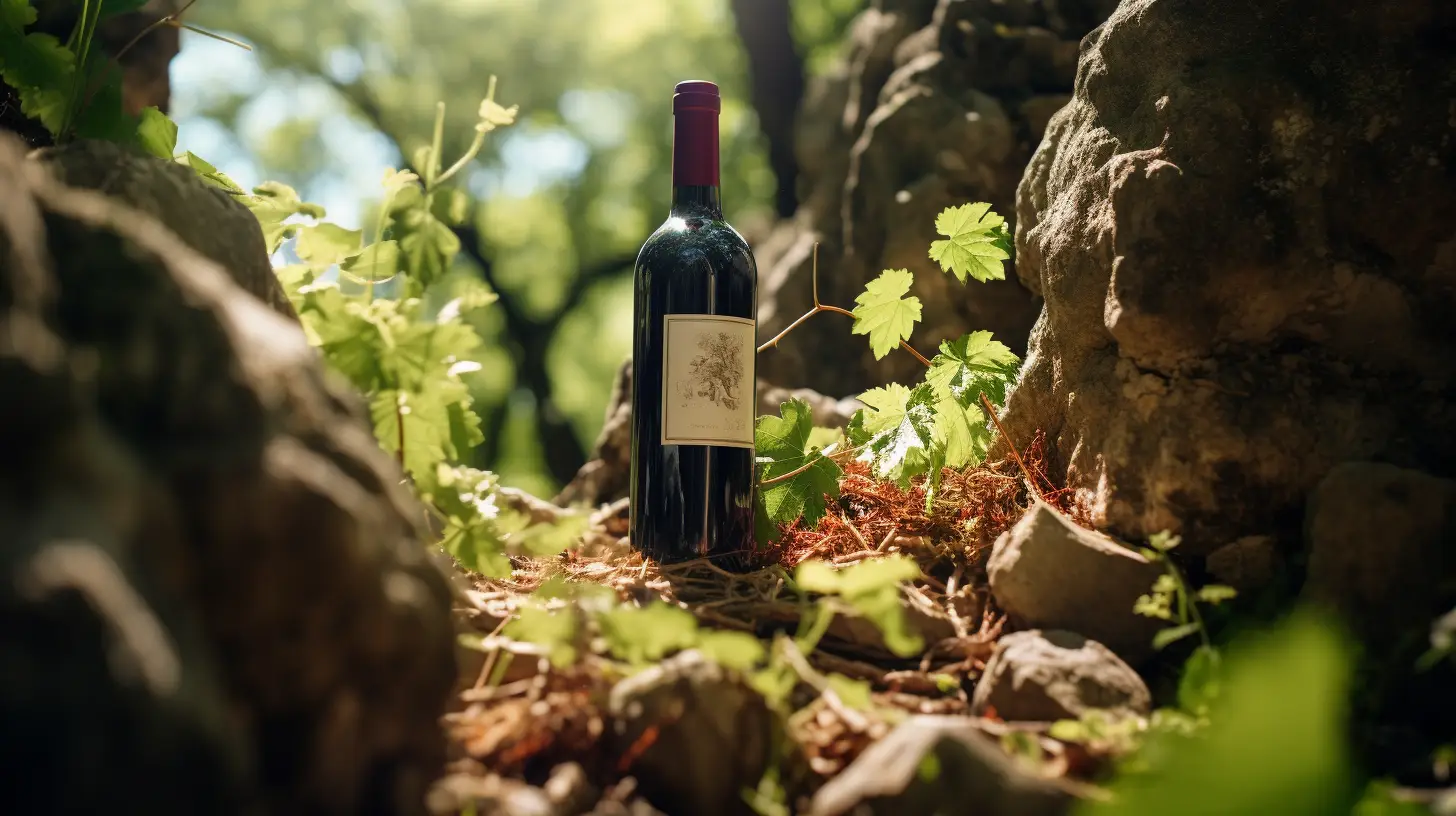 Red Wine Bottle Image Generated in Midjourney v5.2