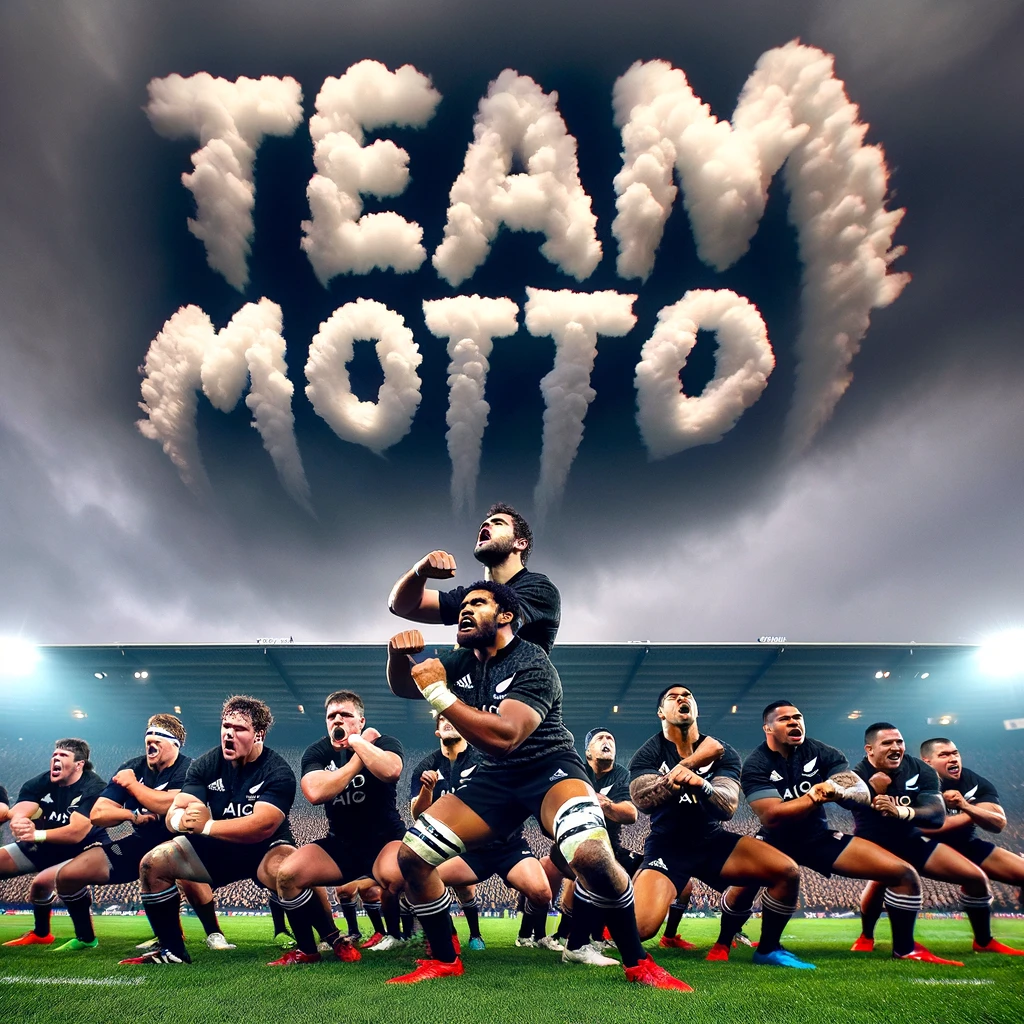 Rugby Team DALL-E  Generated Image