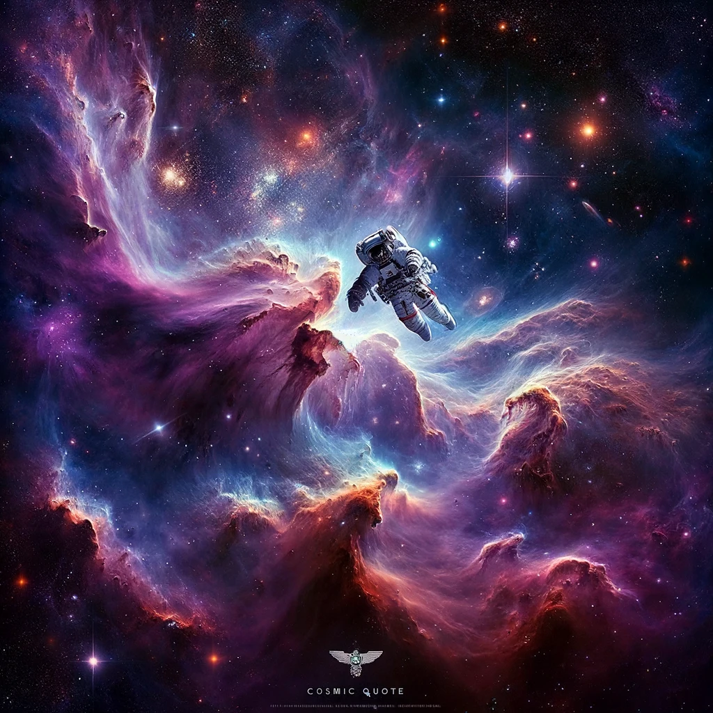 Astronaut Floating DALL-E 3 generated image