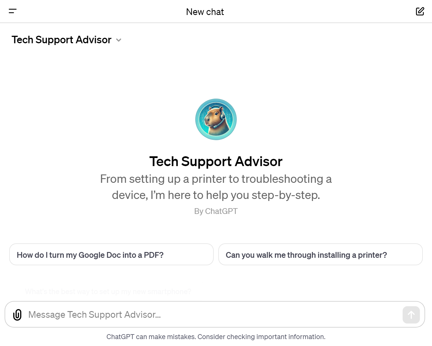 Tech Support Advisor