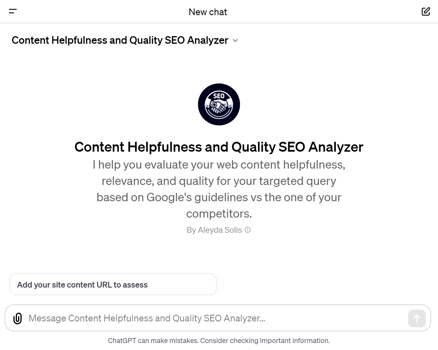 Content Helpfulness and Quality SEO Analyzer