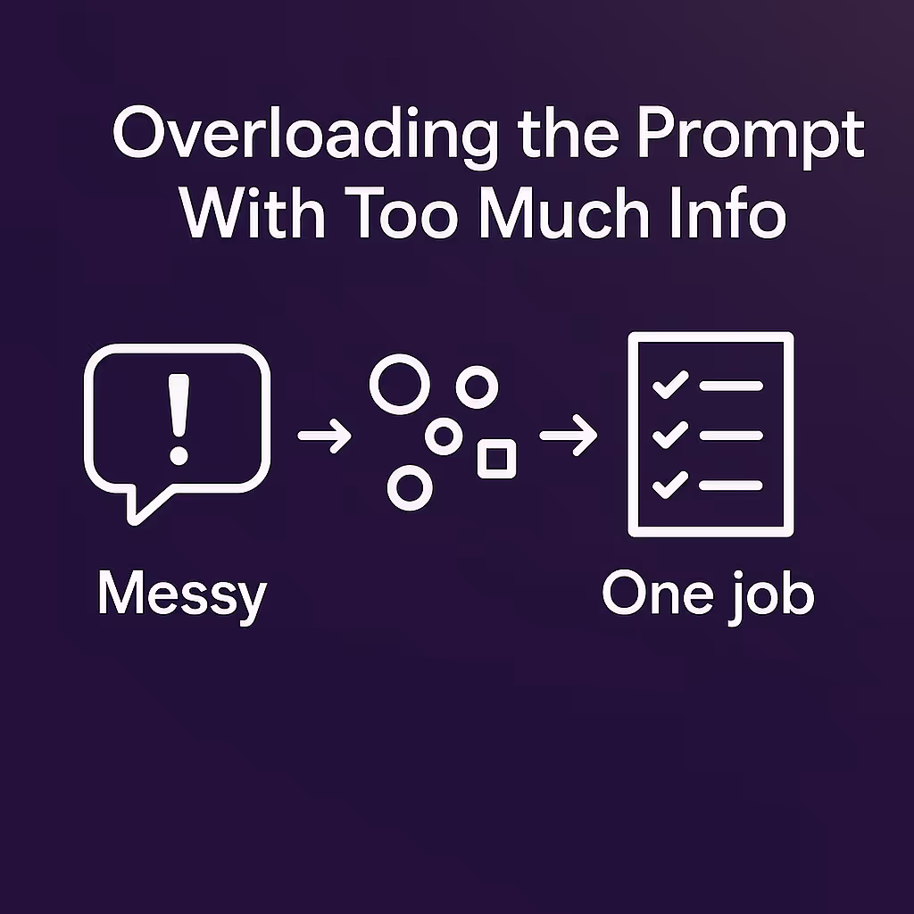 2. Overloading the Prompt With Too Much Info