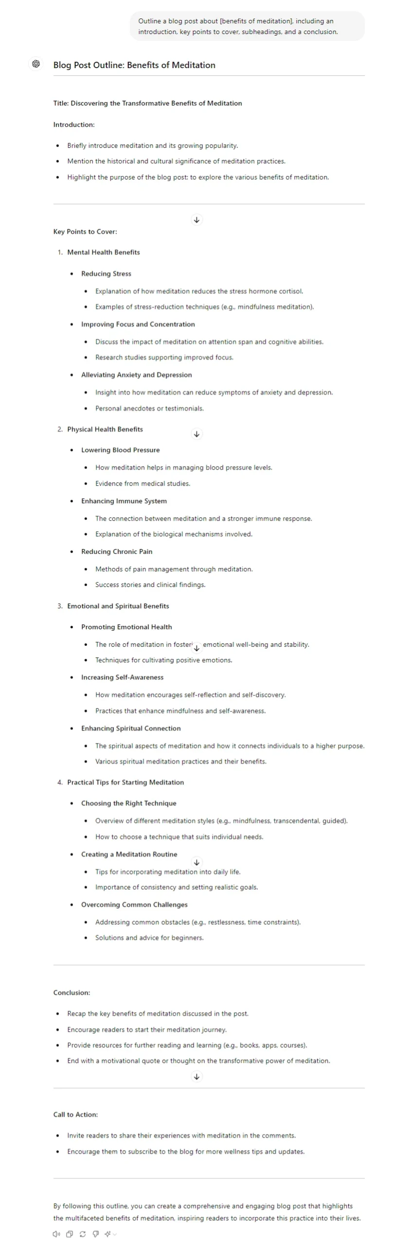 Structuring Blog Posts