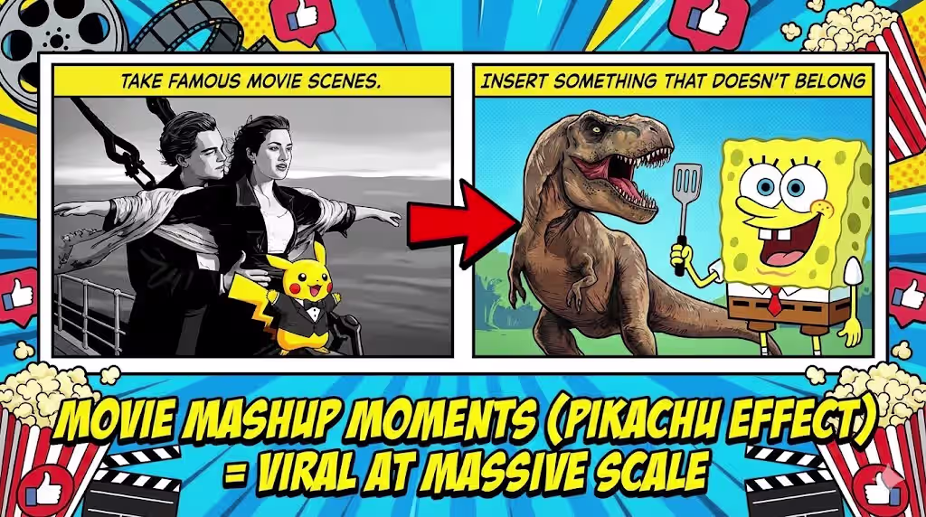 MOVIE MASHUP MOMENTS (Pikachu Effect)